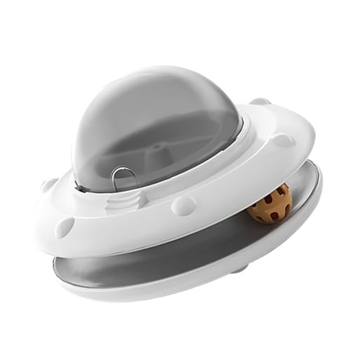 Automatisch regulierendes Katzen-Trainingsrad, langsame Freigabe, Snacks, Spendergerät mit mehreren Bewegungsmodellen, langsames Füttern, Katzenspielzeug von carotoe