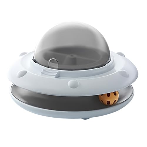 Automatisch regulierendes Katzen-Trainingsrad, langsame Freigabe, Snacks, Spendergerät mit mehreren Bewegungsmodellen, langsames Füttern, Katzenspielzeug von carotoe