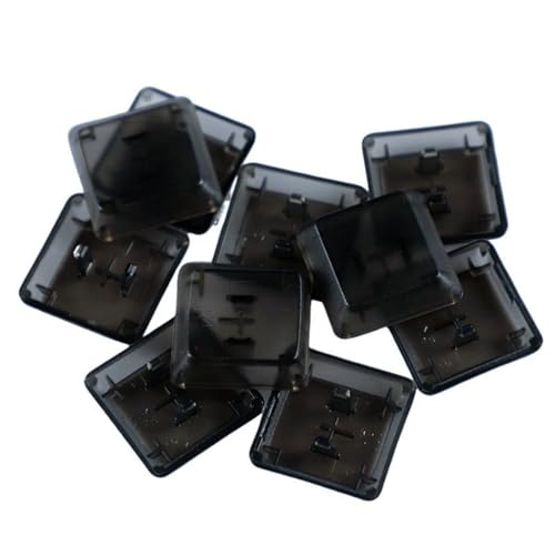 Durchsichtige schwarze Tastenkappen für G813, G815, G913, mechanische Tastaturen, verbessert die Farbbeleuchtung, 1U Standard, 10/20 Stück von carotoe