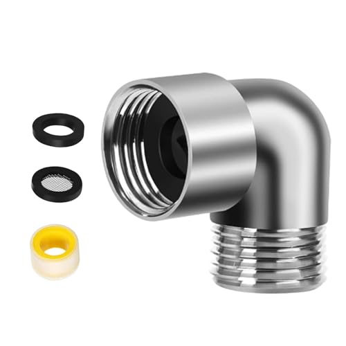 Handbrause Winkeladapter Duscharm Winkel Adapter 90 Grad Duscharm Winkelverbinder für Brauseschlauch von carotoe