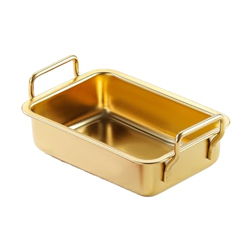 Quadratische Platte mit Griff Edelstahl Backblech für Kuchen Brownies Lasagne Spülmaschinenfest Rechteckige Kuchenform Rechteckige Kuchenform von carotoe