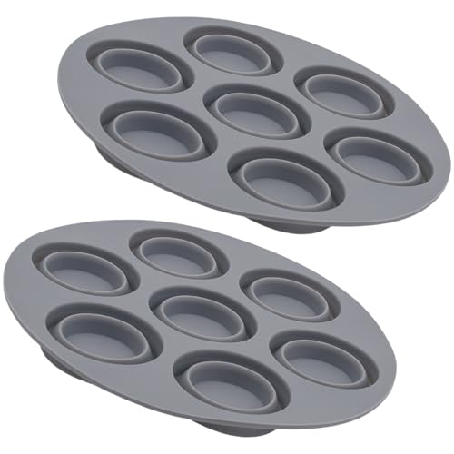 Silikon-Kuchenform, 7 Löcher, Antihaft-Backformen für Luftfritteusen, Leckereien, faltbare Formen, 2 Stück von carotoe