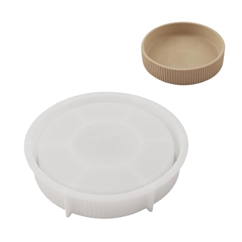 Silikonhalter Form Teller Form Schmuck Tablett Formen Aufbewahrungsschale Formen Silikonstruktur für Bastler Liebhaber Harz Silikonformen von carotoe