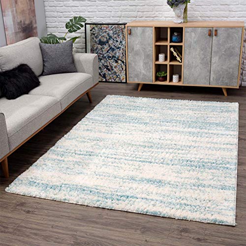 carpet city Shaggy Pulpy 524 Blau 120x160 cm von carpet city