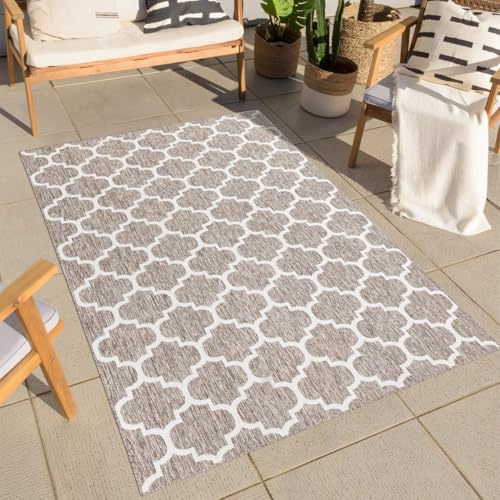 carpet city Teppich Outdoor Wetterfest - Beige - 280x380 cm - Marokkanisch - Balkon Teppich Wasserabweisend - In-& Outdoor Teppiche für Terrasse, Garten, Küche, Bad oder Wohnzimmer carpet city Teppich Outdoor Wetterfest - Beige - 280x380 cm - Marokkanisch - Balkon Teppich Wasserabweisend - In-& Outdoor Teppiche für Terrasse, Garten, Küche, Bad oder Wohnzimmer von carpet city