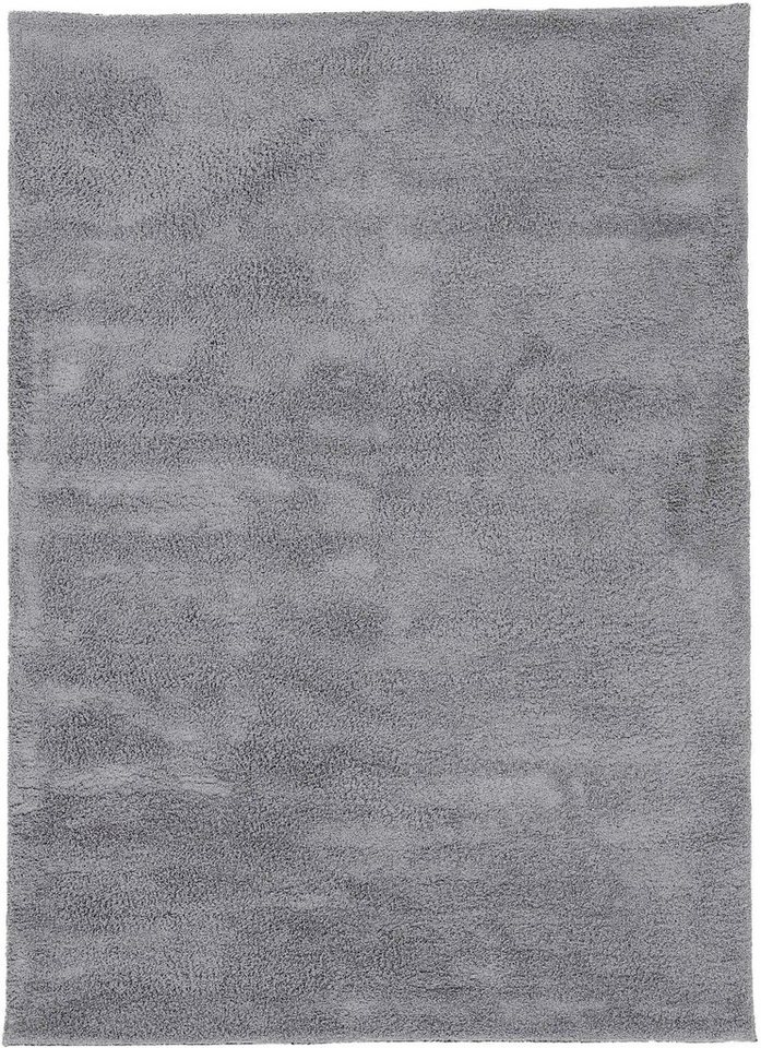 Hochflor-Teppich Silky, carpetfine, rechteckig, Höhe: 20 mm, Shaggy, Langflor, uni, besonders weich, handarbeit von carpetfine