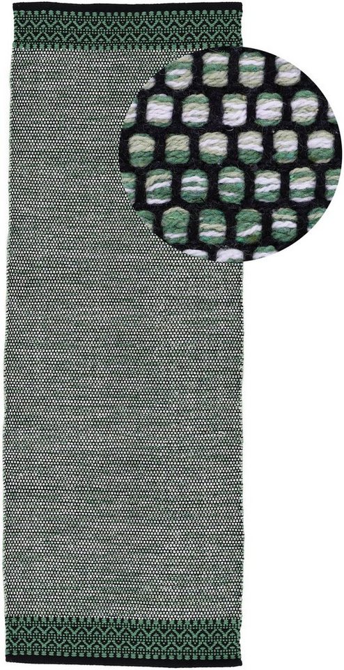 Läufer Kelim Mia, carpetfine, rechteckig, Höhe: 6 mm, Baumwolle Wendeteppich von carpetfine