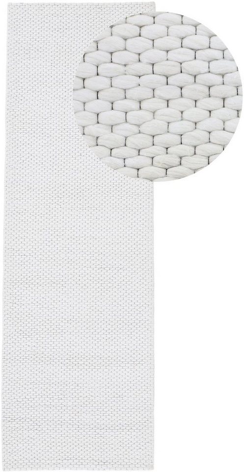 carpetfine Wollteppich Sina, auch als Läufer, rechteckig, Höhe: 14 mm, Handweb Teppich, reine Wolle, meliert, handgewebt, weich & kuschelig carpetfine Wollteppich Sina, auch als Läufer, rechteckig, Höhe: 14 mm, Handweb Teppich, reine Wolle, meliert, handgewebt, weich & kuschelig von carpetfine