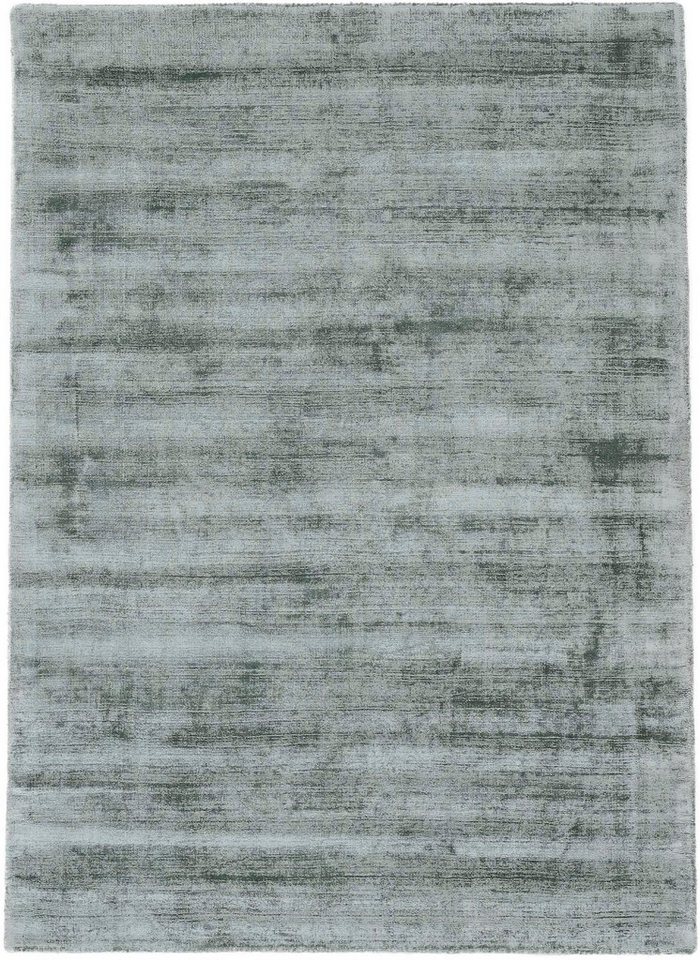 carpetfine Teppich Ava Viskoseteppich, rechteckig, Höhe: 13 mm, Seidenoptik, leichter Glanz, auch als Läufer erhältlich von carpetfine