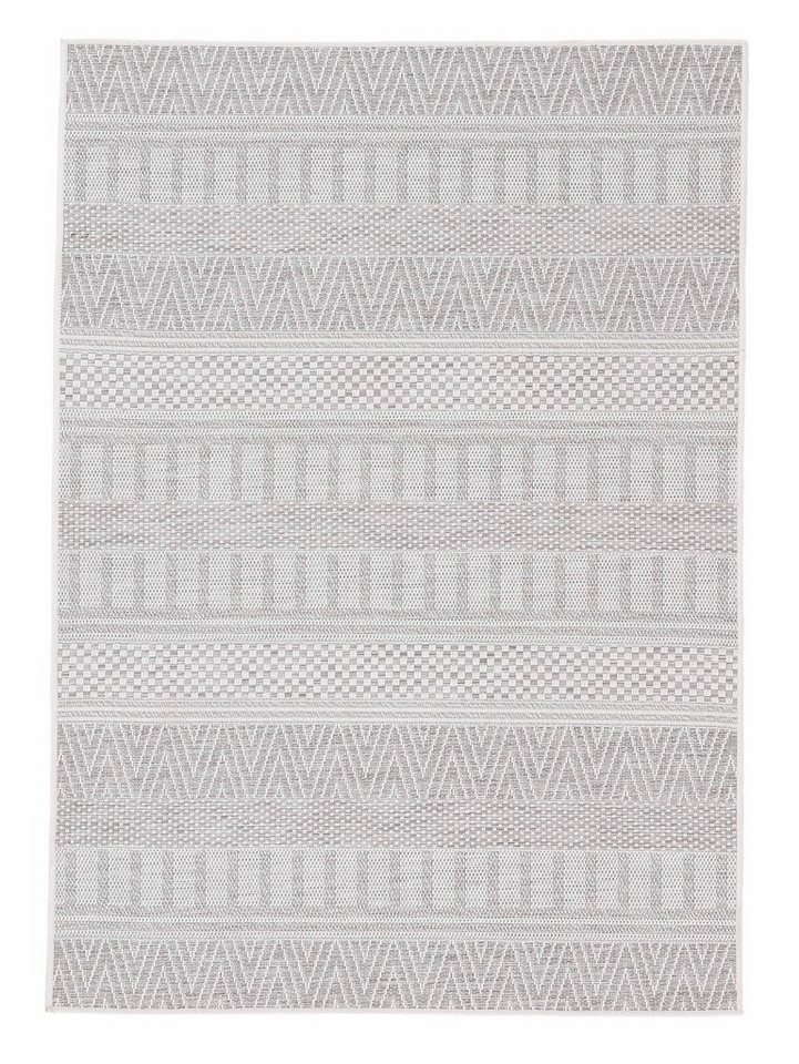 carpetfine Teppich Boho 100, auch als Läufer erhältlich, rechteckig, Höhe: 4 mm, robustes Flachgewebe, Sisal Optik, UV-beständig, In- und Outdoor von carpetfine