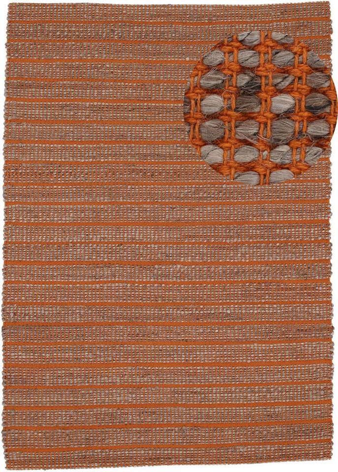 Teppich Lara, carpetfine, rechteckig, Höhe: 6 mm, Wendeteppich aus Jute/Baumwolle, Wohnzimmer von carpetfine