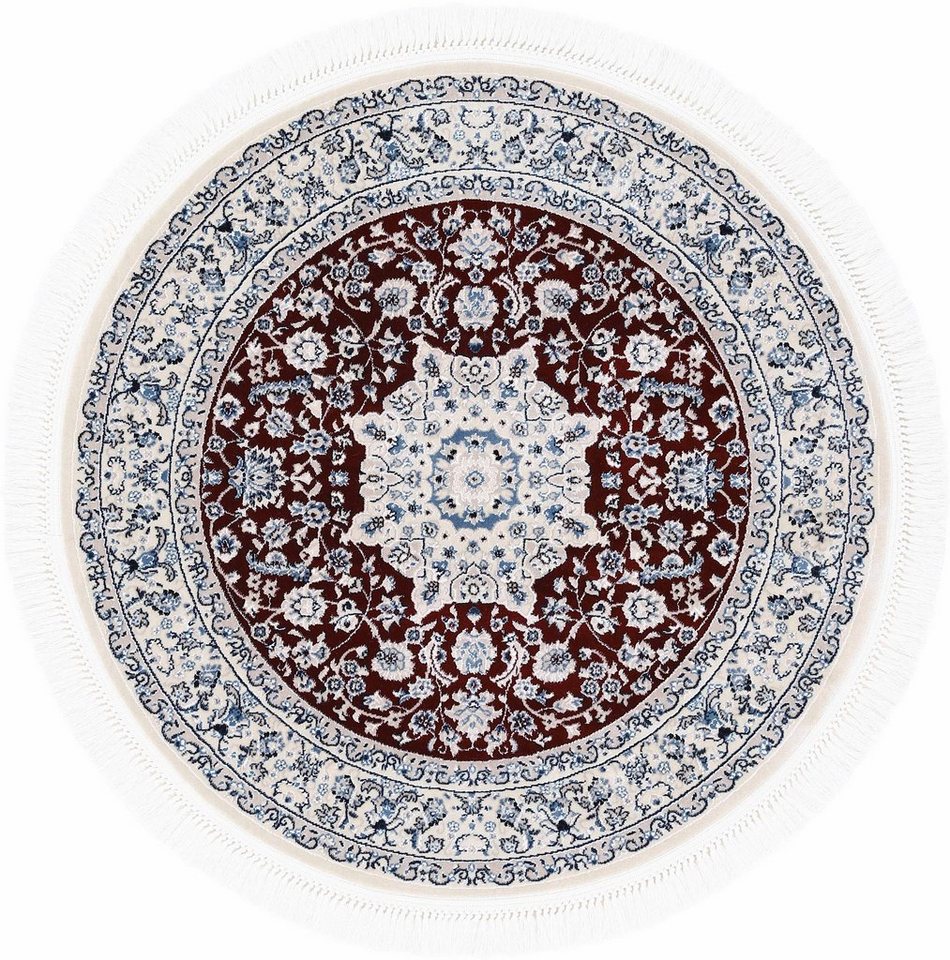 Teppich Nain Diane, carpetfine, rund, Höhe: 8 mm, Kurzflorteppich, Orient Look von carpetfine