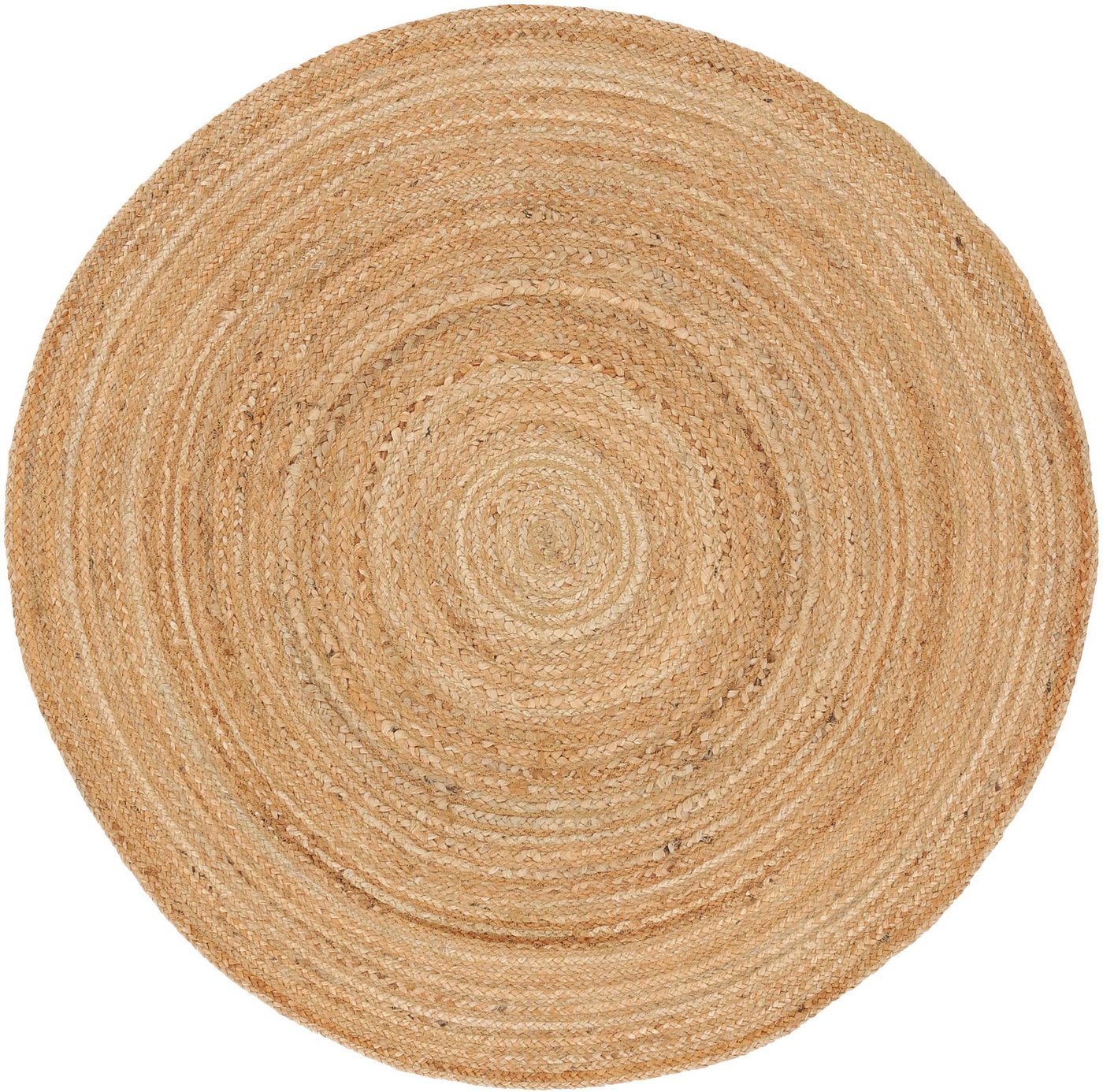 Teppich Nele Juteteppich Naturfaser, carpetfine, rund, Höhe: 6 mm, geflochtener Wendeteppich aus 100%Jute, in rund und oval, viele Größen von carpetfine