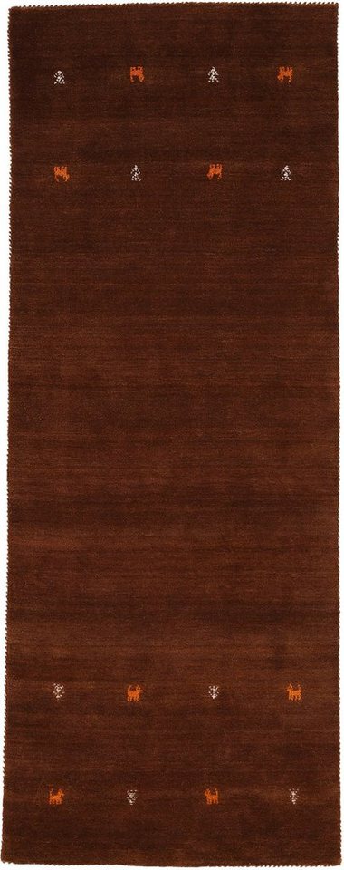 carpetfine Wollteppich Gabbeh Uni, auch als Läufer und Rund erhältlich, rechteckig, Höhe: 15 mm, reine Wolle, handgewebt, Gabbeh Loom Tiermotiv, große Farbauswahl von carpetfine