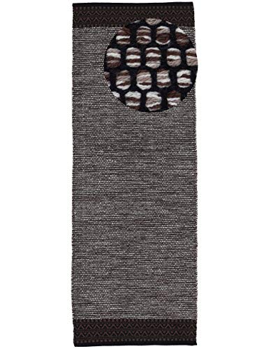 carpetfine Baumwollteppich Kelim Mia Läufer Braun 80x400 cm | Moderner Teppich für Wohn- und Schlafzimmer carpetfine Baumwollteppich Kelim Mia Läufer Braun 80x400 cm | Moderner Teppich für Wohn- und Schlafzimmer von carpetfine