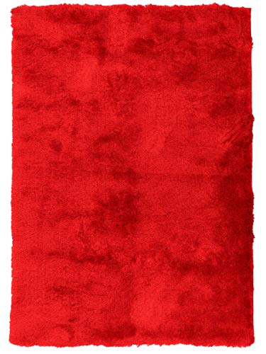 carpetfine Hochflorteppich Breeze Rot 200x290 cm | Moderner Teppich für Wohn- und Schlafzimmer carpetfine Hochflorteppich Breeze Rot 200x290 cm | Moderner Teppich für Wohn- und Schlafzimmer von carpetfine