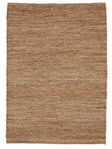 carpetfine Juteteppich Nala Beige 160x230 cm | Moderner Teppich für Wohn- und Schlafzimmer von carpetfine