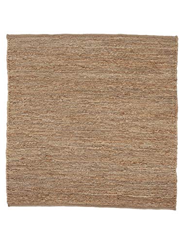 carpetfine Juteteppich Nala Quadrat Beige 120x120 cm | Moderner Teppich für Wohn- und Schlafzimmer von carpetfine