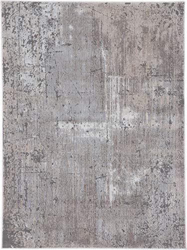 carpetfine Lorena Teppich Grau 200x290 cm | Moderner Teppich für Wohn- und Schlafzimmer von carpetfine