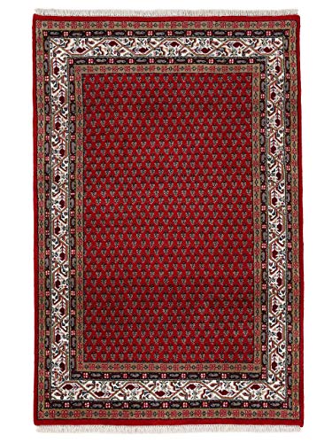 carpetfine Mir Teppich Rot 140x200 cm | Moderner Teppich für Wohn- und Schlafzimmer von carpetfine