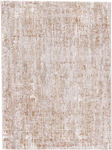 carpetfine Sand Desert Teppich Gold 80x150 cm | Moderner Teppich für Wohn- und Schlafzimmer von carpetfine