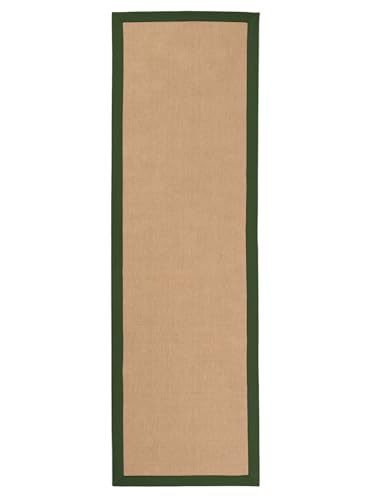 carpetfine Sisalteppich Läufer Grün 70x200 cm | Moderner Teppich für Wohn- und Schlafzimmer carpetfine Sisalteppich Läufer Grün 70x200 cm | Moderner Teppich für Wohn- und Schlafzimmer von carpetfine