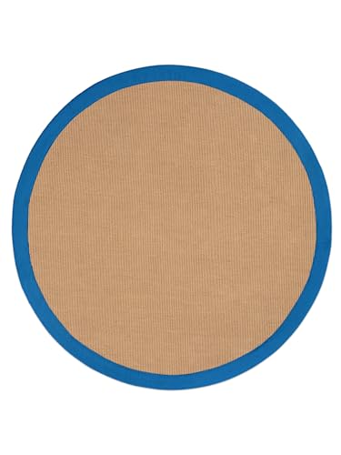 carpetfine Sisalteppich Rund Blau Ø 120 | Moderner Teppich für Wohn- und Schlafzimmer carpetfine Sisalteppich Rund Blau Ø 120 | Moderner Teppich für Wohn- und Schlafzimmer von carpetfine