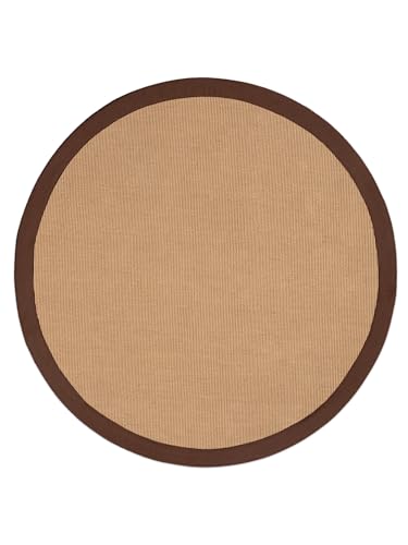 carpetfine Sisalteppich Rund Braun Ø 160 | Moderner Teppich für Wohn- und Schlafzimmer carpetfine Sisalteppich Rund Braun Ø 160 | Moderner Teppich für Wohn- und Schlafzimmer von carpetfine