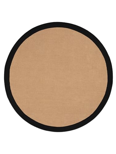 carpetfine Sisalteppich Rund Schwarz Ø 160 | Moderner Teppich für Wohn- und Schlafzimmer carpetfine Sisalteppich Rund Schwarz Ø 160 | Moderner Teppich für Wohn- und Schlafzimmer von carpetfine