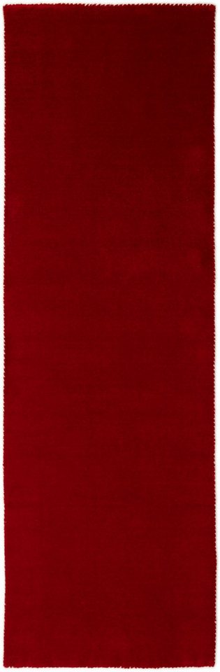 carpetfine Wollteppich Gabbeh Lola Uni, rechteckig, Höhe: 14 mm, mit natürlichem Pflanzenmaterial von Hand gewebt, auch in Rund von carpetfine