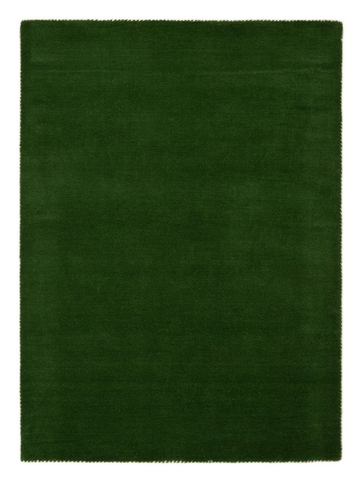 carpetfine Wollteppich Gabbeh Lola Uni, rechteckig, Höhe: 14 mm, mit natürlichem Pflanzenmaterial von Hand gewebt, auch in Rund carpetfine Wollteppich Gabbeh Lola Uni, rechteckig, Höhe: 14 mm, mit natürlichem Pflanzenmaterial von Hand gewebt, auch in Rund von carpetfine