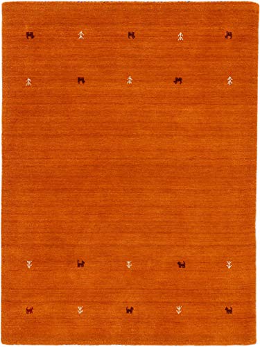 carpetfine Wollteppich Gabbeh Uni Orange 300x400 cm | Moderner Teppich für Wohn- und Schlafzimmer carpetfine Wollteppich Gabbeh Uni Orange 300x400 cm | Moderner Teppich für Wohn- und Schlafzimmer von carpetfine