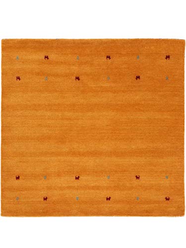 carpetfine Wollteppich Gabbeh Uni Quadratisch Gelb 250x250 cm | Moderner Teppich für Wohn- und Schlafzimmer carpetfine Wollteppich Gabbeh Uni Quadratisch Gelb 250x250 cm | Moderner Teppich für Wohn- und Schlafzimmer von carpetfine