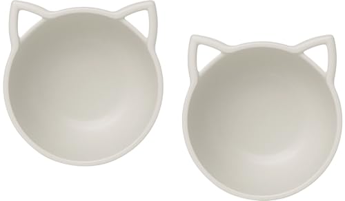 carrotez Unzerbrechliche kleine Müslischalen (193 ml), wiederverwendbare Kunststoffschalen, niedliches Katzen-Design, mikrowellen- und spülmaschinenfest, leichte Küchenschalen für Suppe, Salat, Snacks von carrotez