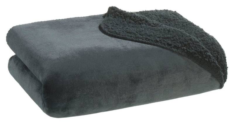 Wohndecke SEBASTIAN, Anthrazit, 150 x 200 cm, Polyester, casa NOVA, wendbar Wohndecke SEBASTIAN, Anthrazit, 150 x 200 cm, Polyester, casa NOVA, wendbar von casa NOVA