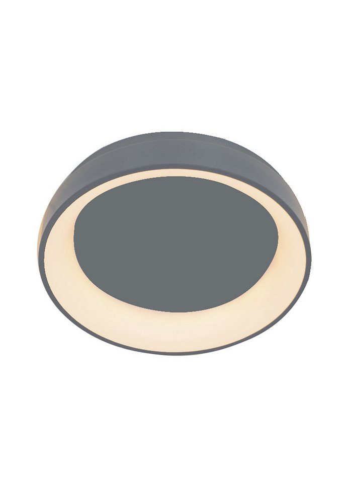 casa NOVA Deckenleuchte casa NOVA Deckenleuchte LUNEA DH 59x10 cm grau Deckenlampe, Warmweiß von casa NOVA