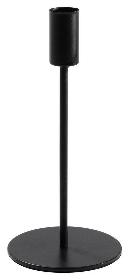 Kerzenhalter GILLSON, Schwarz, Metall, Höhe 18,7 cm, für Stabkerzen geeignet von OTTO