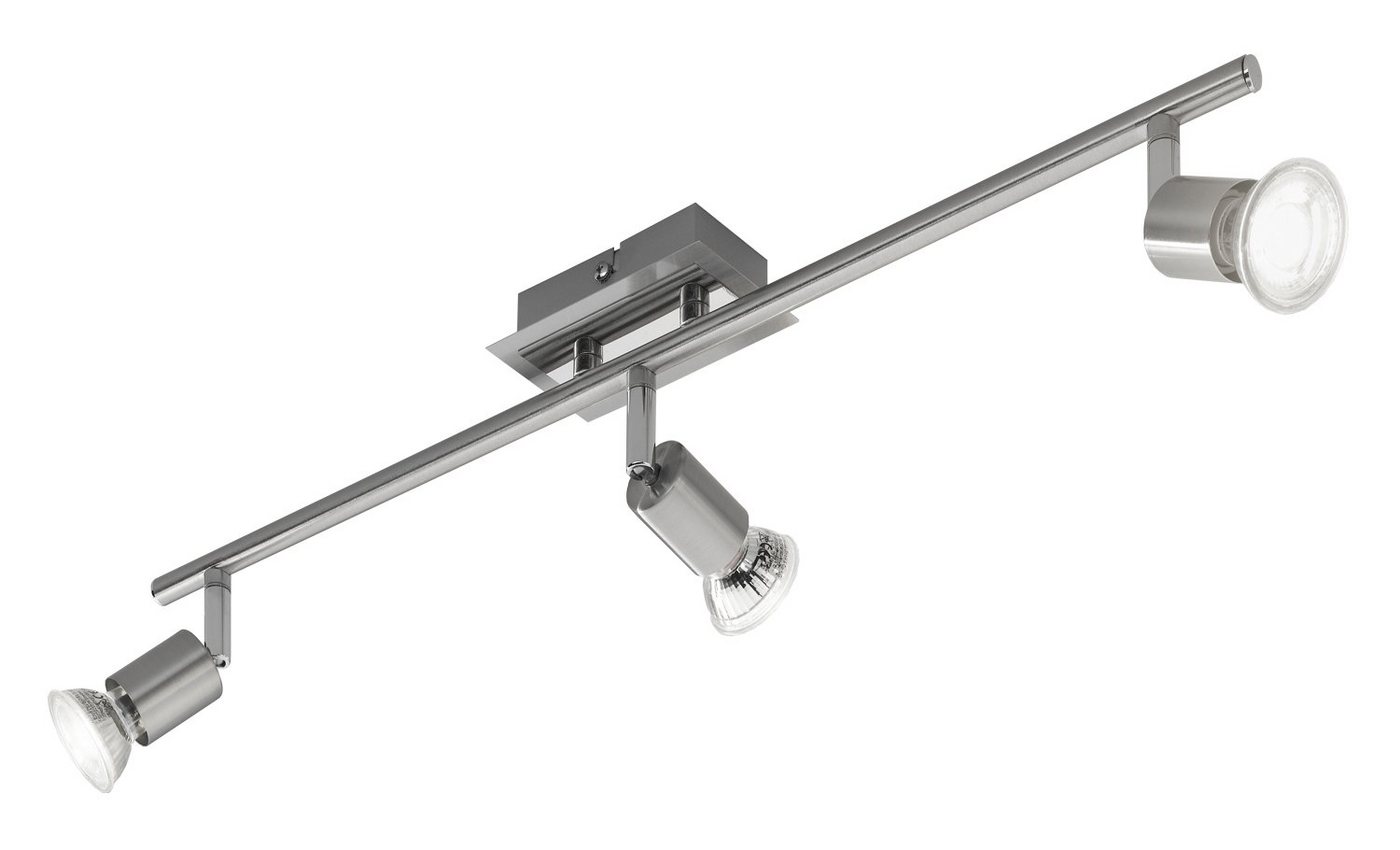 casa NOVA LED Deckenstrahler BOB, 3-flammig, Breite 61 cm, Nickel, LED wechselbar, Warmweiß von casa NOVA