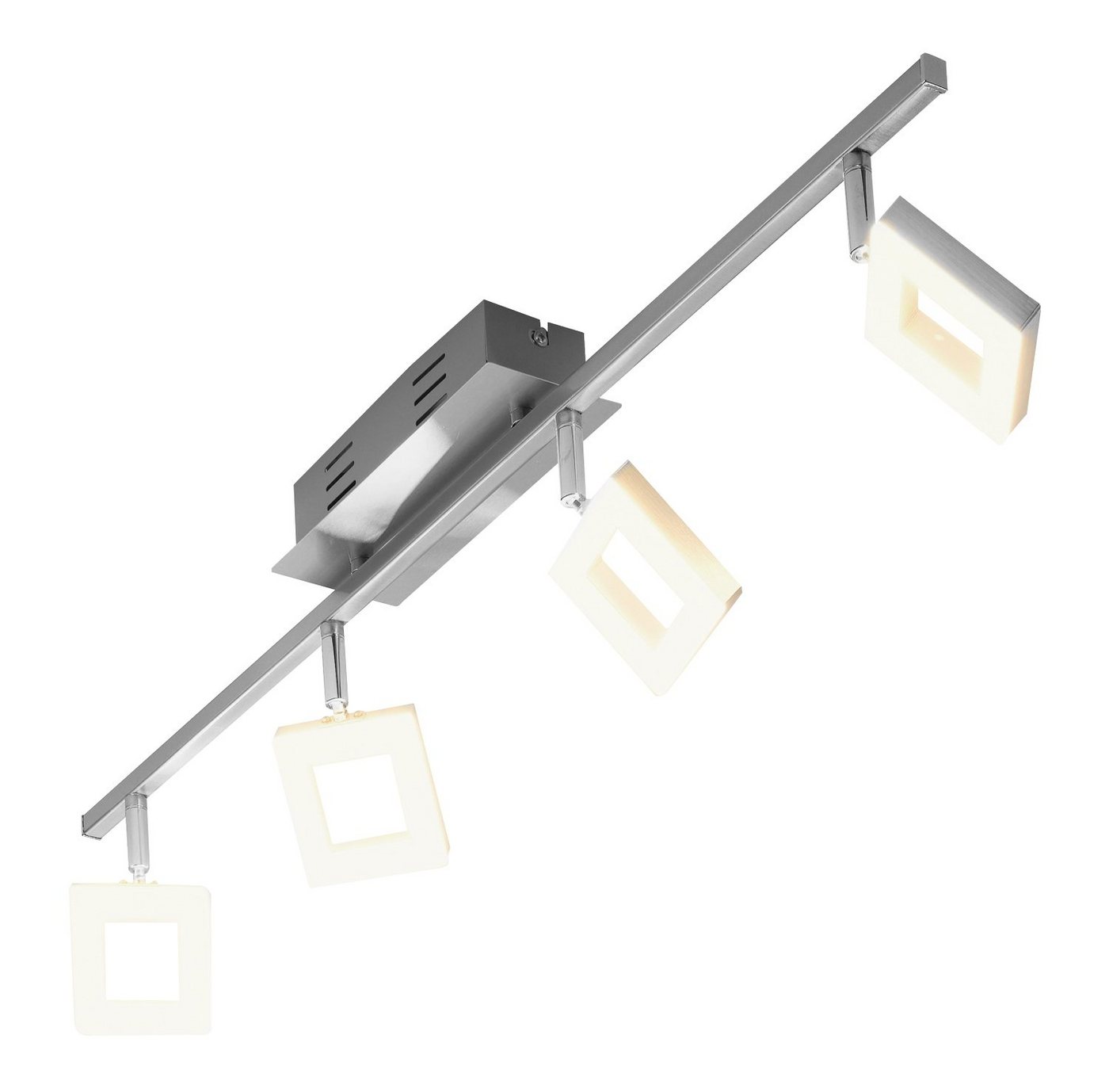 casa NOVA LED Deckenstrahler REAL, 4-flammig, B 80 cm, Aluminium, Dimmfunktion, LED fest integriert, Warmweiß casa NOVA LED Deckenstrahler REAL, 4-flammig, B 80 cm, Aluminium, Dimmfunktion, LED fest integriert, Warmweiß von casa NOVA
