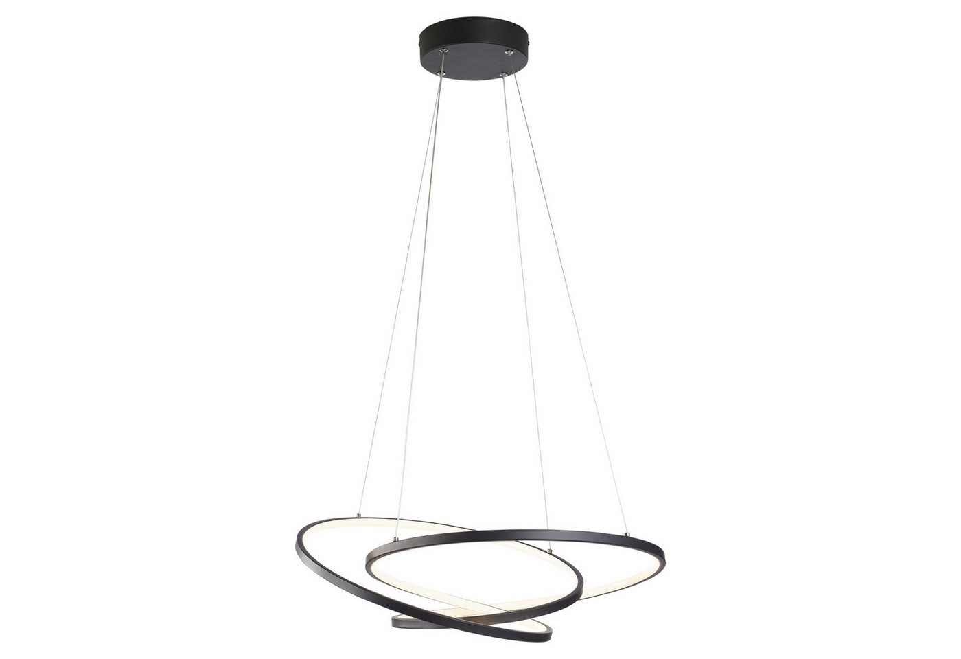 casa NOVA LED Pendelleuchte SPIRO, 1-flammig, Schwarz matt, Metall, Dimmfunktion, LED fest integriert, Extra-Warmweiß, B 63 x H 150 x T 48 cm casa NOVA LED Pendelleuchte SPIRO, 1-flammig, Schwarz matt, Metall, Dimmfunktion, LED fest integriert, Extra-Warmweiß, B 63 x H 150 x T 48 cm von casa NOVA
