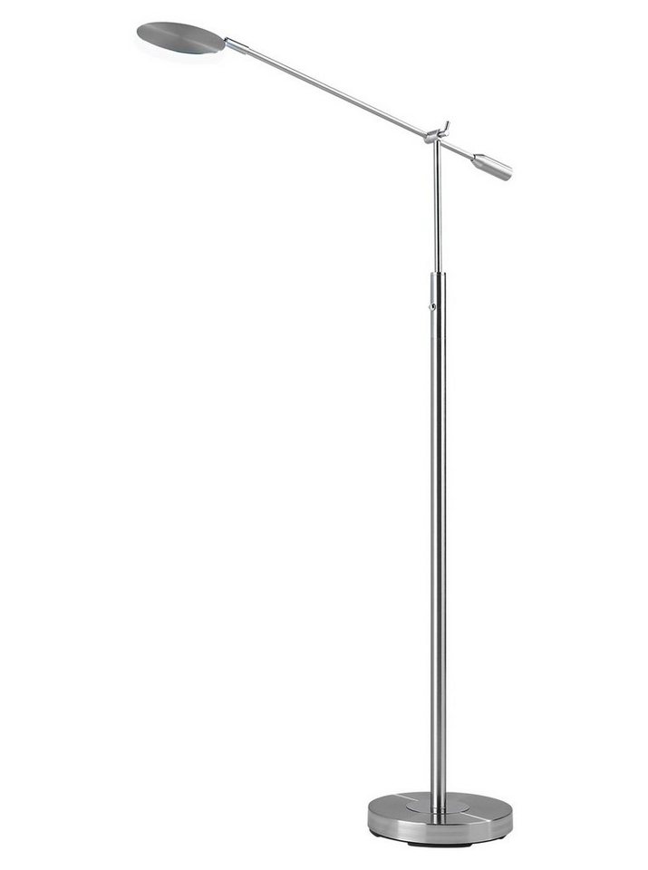 casa NOVA LED Stehlampe BARI, 1-flammig, H 135 cm, Silbergrau, Metall, Anpassung der Farbtemperatur, Dimmfunktion, LED fest integriert, Tageslichtweiß, Neutralweiß, Warmweiß von casa NOVA