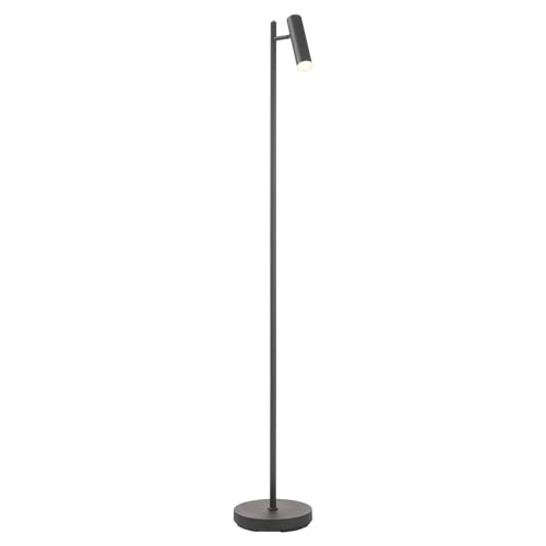 casa NOVA LED-Stehlampe - H 145 cm - 1-flammig - Schwarz - Metall - dimmbar von casa NOVA