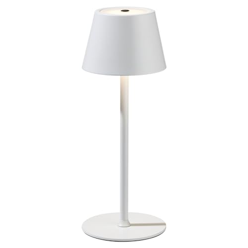casa NOVA LED-Tischlampe - H 31 cm - Weiß matt - Metall - dimmbar von casa NOVA
