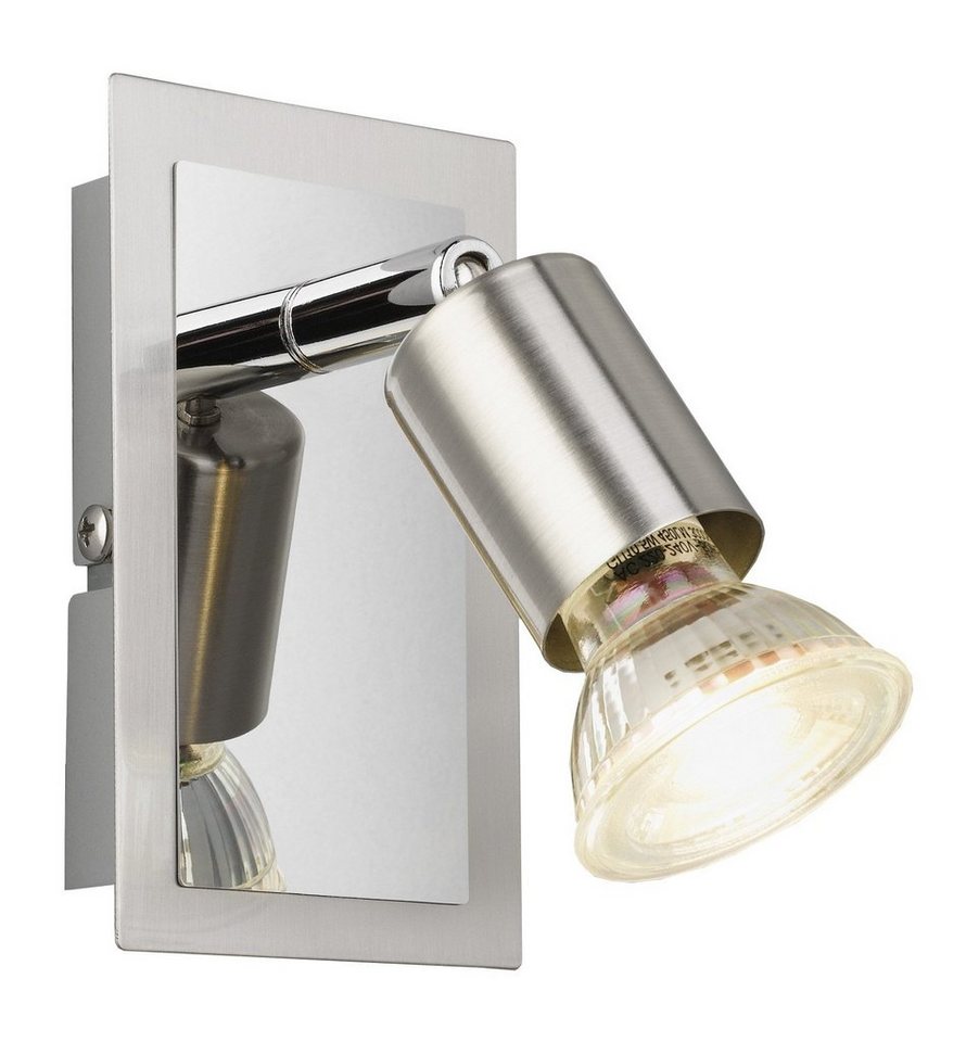 casa NOVA LED Wandleuchte BOB, 1-flammig, Nickelfarben, Metall, 7 x 12 cm, LED wechselbar, Warmweiß casa NOVA LED Wandleuchte BOB, 1-flammig, Nickelfarben, Metall, 7 x 12 cm, LED wechselbar, Warmweiß von casa NOVA