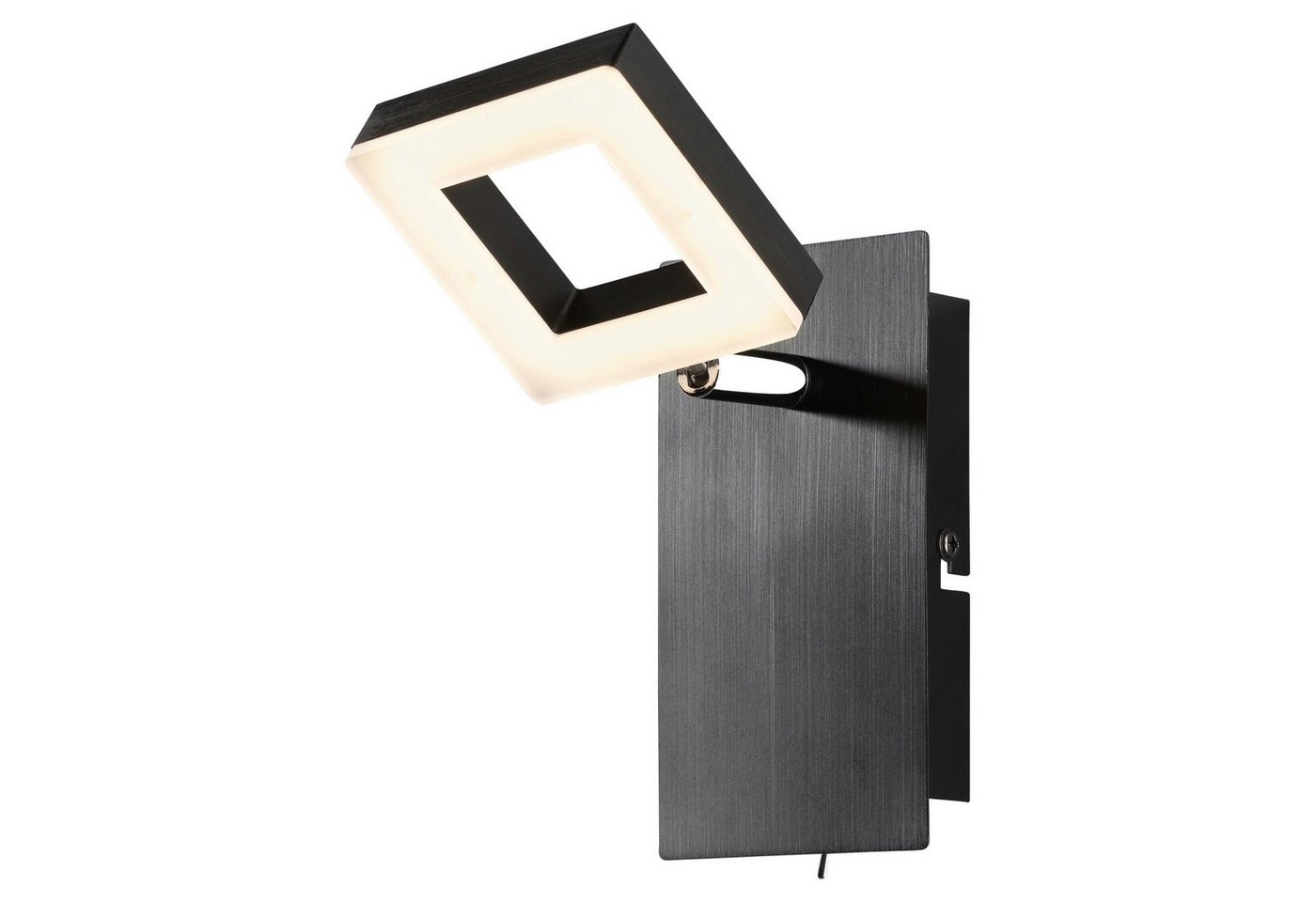 casa NOVA LED Wandleuchte REAL, 1-flammig, Schwarz, Weiß, Aluminium, Acryl, LED fest integriert, Extra-Warmweiß, B 8 x H 15 x T 14 cm, mit verstellbarem Lampenschirm casa NOVA LED Wandleuchte REAL, 1-flammig, Schwarz, Weiß, Aluminium, Acryl, LED fest integriert, Extra-Warmweiß, B 8 x H 15 x T 14 cm, mit verstellbarem Lampenschirm von casa NOVA