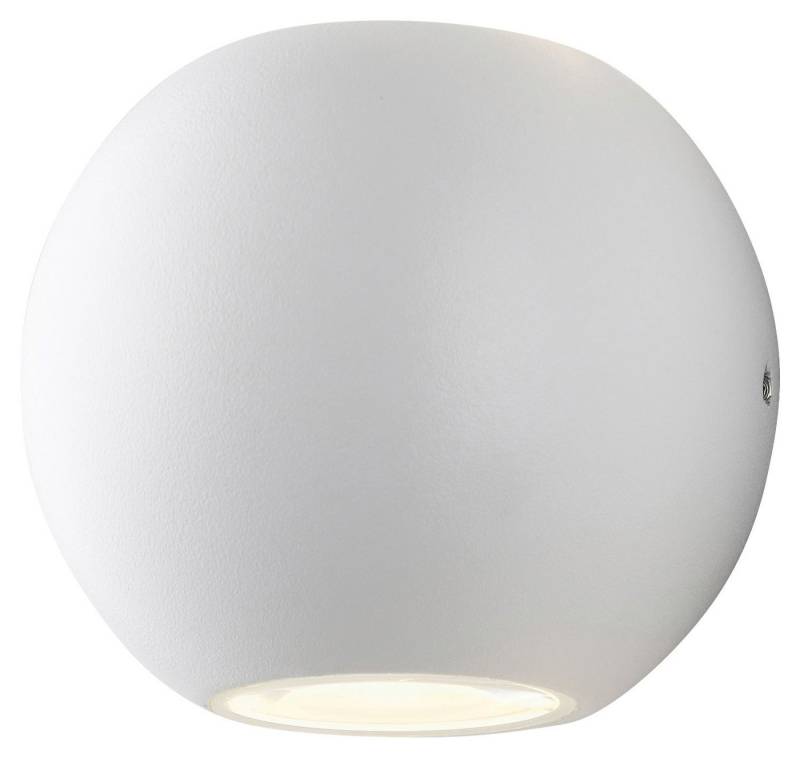 casa NOVA LED Wandleuchte TOSO, 1-flammig, Weiß matt, Aluminium, LED fest integriert, Extra-Warmweiß, B 10 x H 10 x T 9,5 cm von casa NOVA