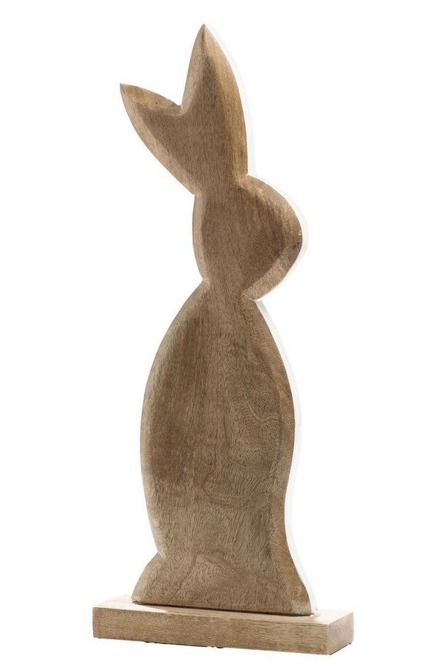casa NOVA Osterfigur Deko-Hase HOPSY, H 50 cm, Braun, Mangoholz, (1 St) von casa NOVA
