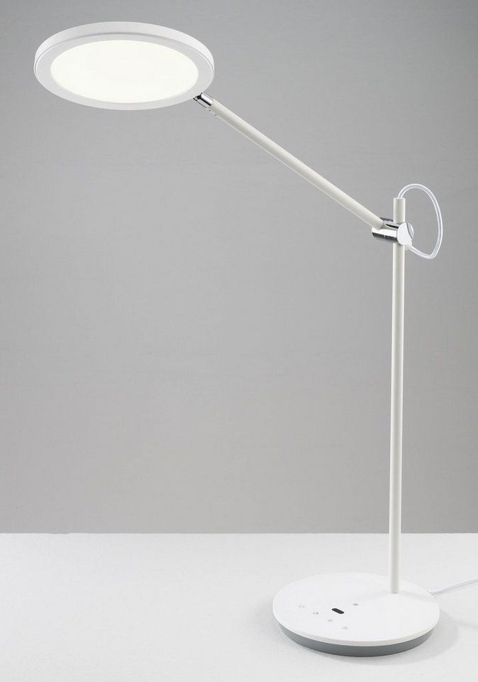 casa NOVA Smarte LED-Leuchte casa NOVA LED-Schreibtischleuchte LUMIN DH 18x98 cm weiß, Neutralweiß von casa NOVA