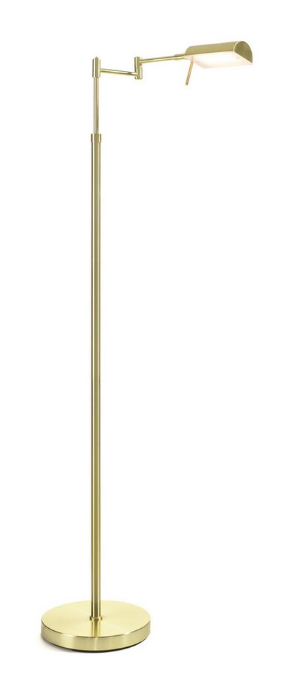 casa NOVA Stehlampe casa NOVA Stehleuchte TROY H 146 cm gold Stehlampe Leseleuchte, Neutralweiß von casa NOVA