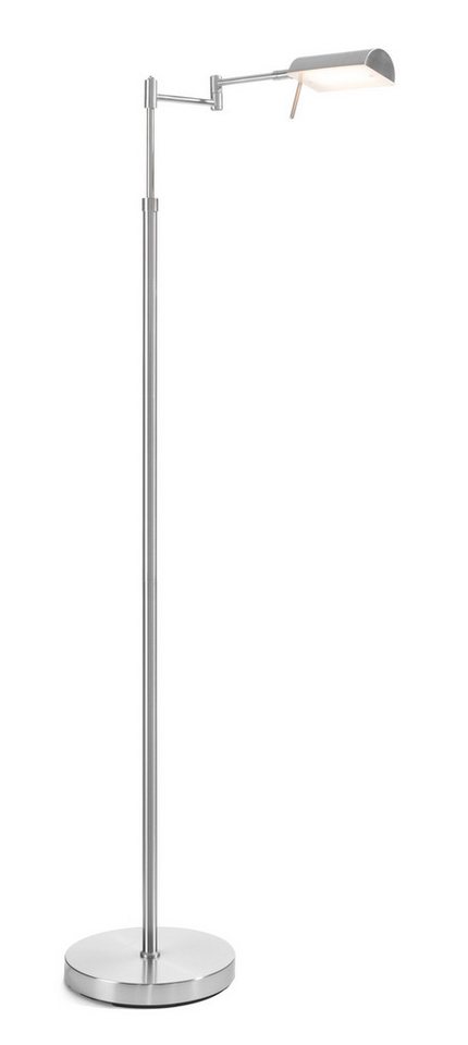 casa NOVA Stehlampe casa NOVA Stehleuchte TROY H 146 cm silber Stehlampe Leseleuchte, Neutralweiß von casa NOVA